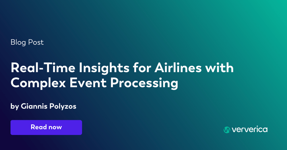 Real-Time Insights for Airlines with Complex Event Processing