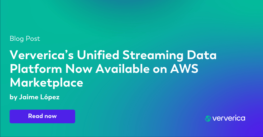 Ververica’s Unified Streaming Data Platform Now Available on AWS