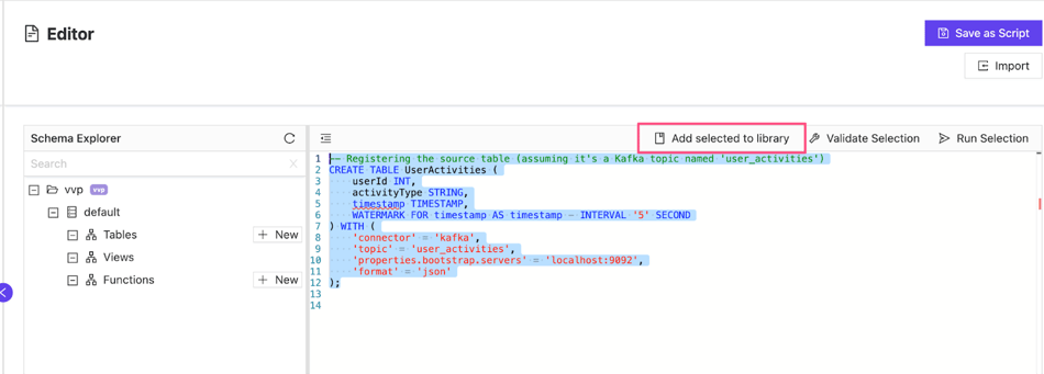 Flink SQL Templating