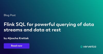  Flink SQL for powerful querying of data streams and data at rest