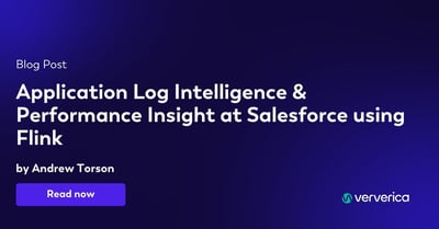  Application Log Intelligence & Performance Insight at Salesforce using Flink