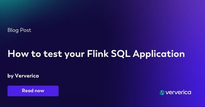  How to test your Flink SQL Application