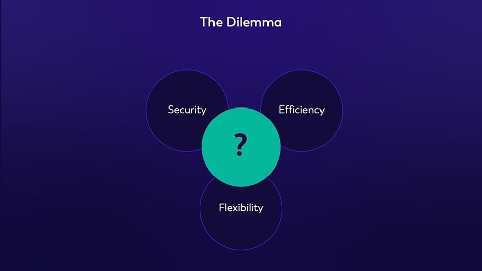 Finding the balance between security, efficiency and flexibility