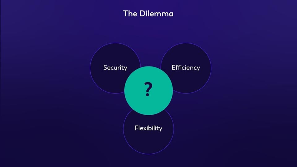 Finding the balance between security, efficiency and flexibility