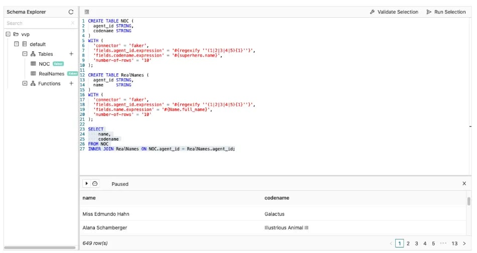 generate record values based on defined expressions